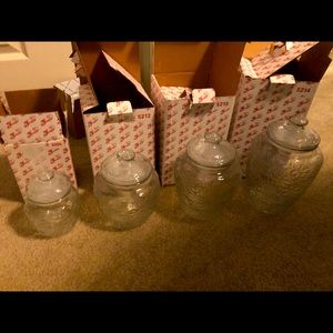 Brand new in box Princess House Fantasia canister set